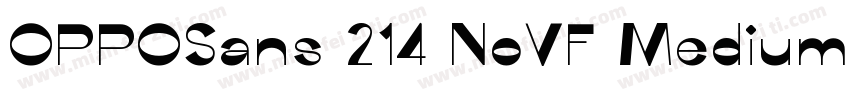 OPPOSans 214 NoVF Medium字体转换